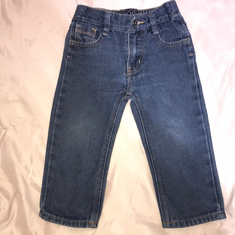 Coogi Orange Logo stretchy Waist Blue Jean Pants